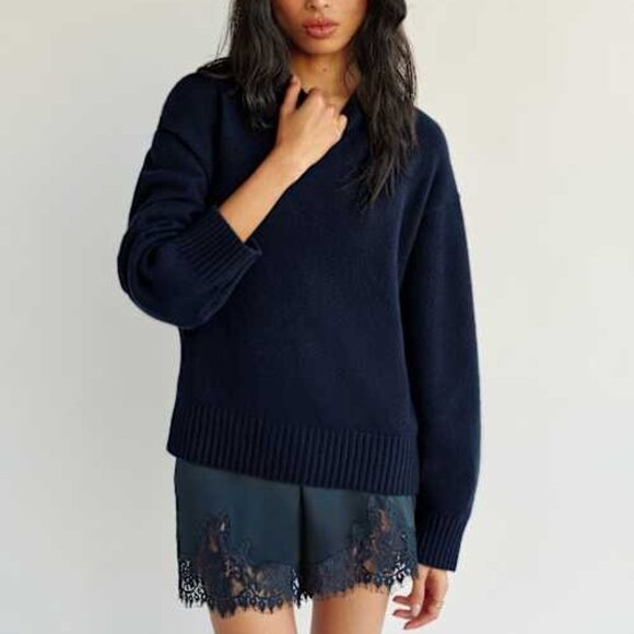 Reformation Cove Cashmere Oversized Crew - Picture 1 of 4